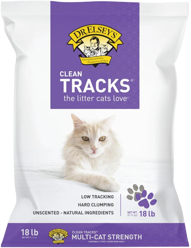 Main image of Clean Tracks Clumping Clay Cat Litter 18 lb. Bag