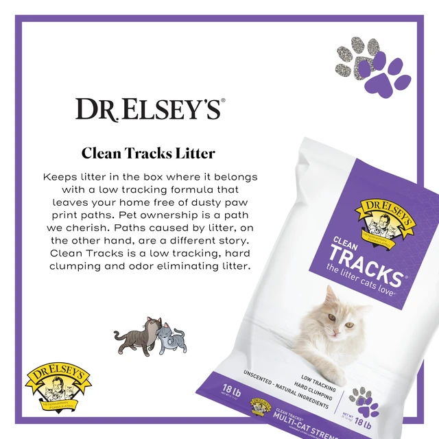 Alt view image 2 of 6 - Clean Tracks Clumping Clay Cat Litter 18 lb. Bag