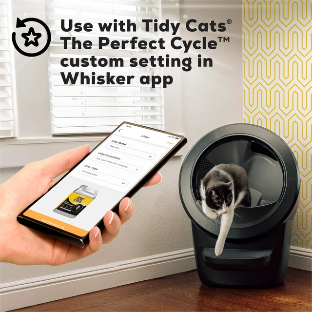 Alt view image 6 of 7 - Cat Odor Control Litter for Litter-Robot | Clumping litter for Litter Robot 4 and previous models, maintains strong clumps, multicat litter