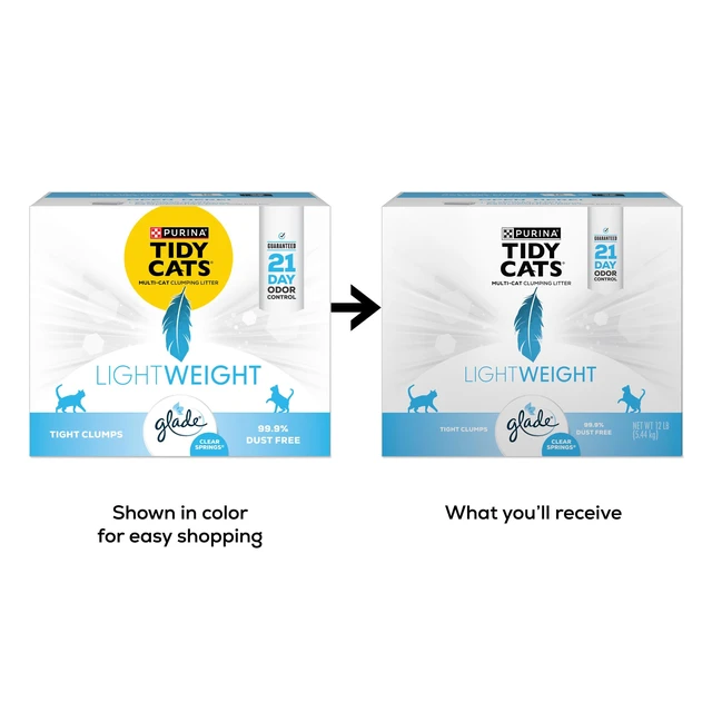 Alt view image 2 of 7 - Lightweight Scented Cat Litter, 12 lb. Box | Scented with Glade Clear Springs Scent, lighter weight with same amount of litter, fights ammonia and fecal odor