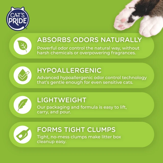 Alt view image 3 of 7 - Natural Lightweight Hypoallergenic Clumping Litter 10lb