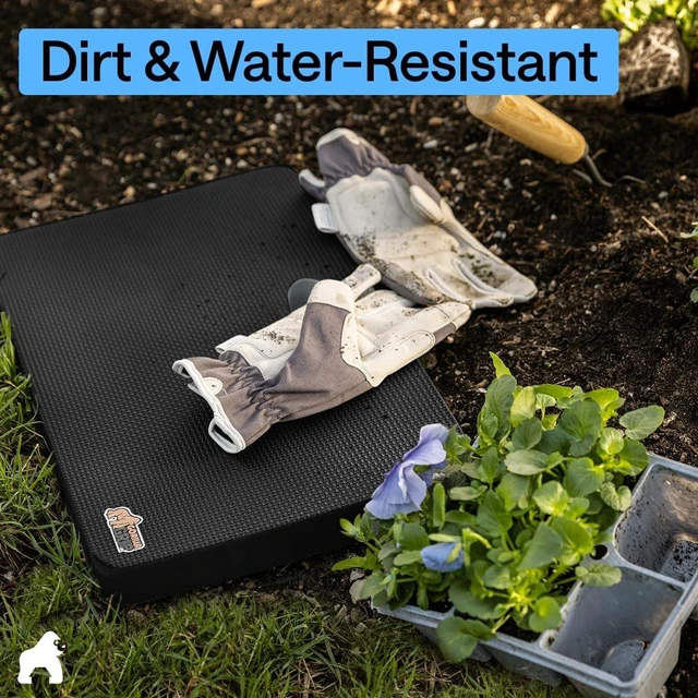 Alt view image 7 of 7 - Extra Thick Foam Kneeling Pad for Gardening, 17.5x11 Black | Supportive Foam, Large Cushion Knee Pads for Gardening and Workouts, Baby Bath Time, Exercise, Dirt and Water Resistant