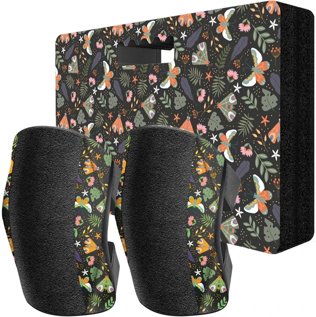 Main image of Garden Kneeling Pad and Knee Pads Women, Foam Padding Kneepads, Butterfly | Lightweight, Waterproof, Anti Slip Leather Knee Pads for Flooring Cleaning, House work, Gardening Maintain, Knee Protector