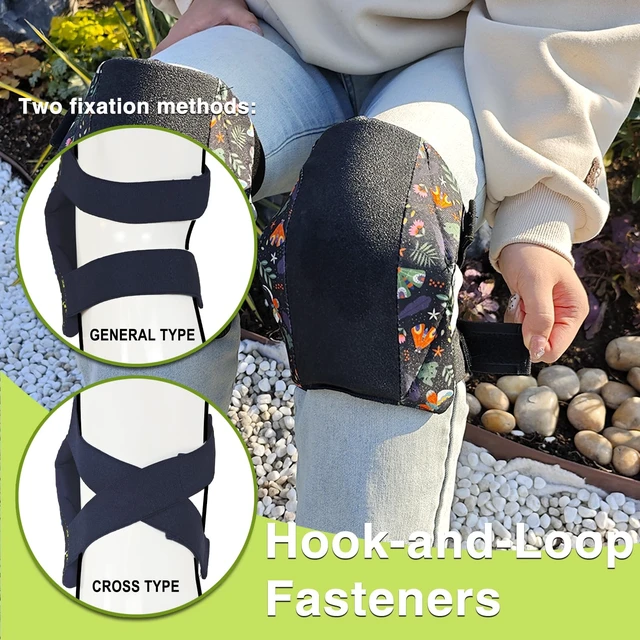 Alt view image 4 of 7 - Garden Kneeling Pad and Knee Pads Women, Foam Padding Kneepads, Butterfly | Lightweight, Waterproof, Anti Slip Leather Knee Pads for Flooring Cleaning, House work, Gardening Maintain, Knee Protector