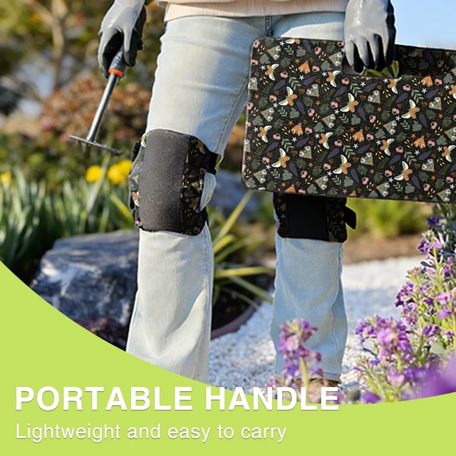 Alt view image 3 of 7 - Garden Kneeling Pad and Knee Pads Women, Foam Padding Kneepads, Butterfly | Lightweight, Waterproof, Anti Slip Leather Knee Pads for Flooring Cleaning, House work, Gardening Maintain, Knee Protector