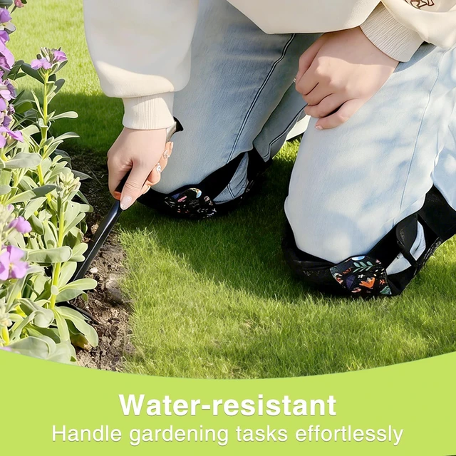 Alt view image 5 of 7 - Garden Kneeling Pad and Knee Pads Women, Foam Padding Kneepads, Butterfly | Lightweight, Waterproof, Anti Slip Leather Knee Pads for Flooring Cleaning, House work, Gardening Maintain, Knee Protector