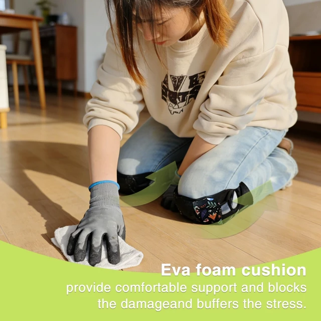 Alt view image 7 of 7 - Garden Kneeling Pad and Knee Pads Women, Foam Padding Kneepads, Butterfly | Lightweight, Waterproof, Anti Slip Leather Knee Pads for Flooring Cleaning, House work, Gardening Maintain, Knee Protector