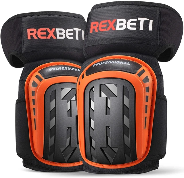 Main image of Knee Pads for Men, Anti-slip Construction Gel Knee Pads for Work | Heavy Duty Cap, Comfort Thick Gel Foam Pad, Stay Put Strong Stretchable Straps, For Construction Gardening Flooring Cleaning