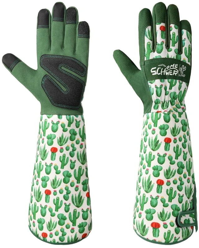 Main image of Gardening Gloves for Women, Reinforced Fingertips & Palm, L010, L | Touchscreen, Forearm Protection, Abrasion Resistant, Breathable, Comfortable, Rose Pruning, Weeding, Gardening Tools, Gifts