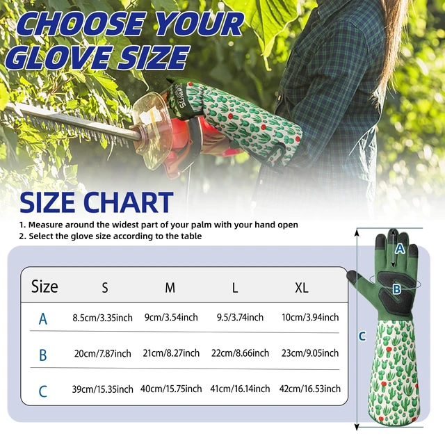 Alt view image 6 of 7 - Gardening Gloves for Women, Reinforced Fingertips & Palm, L010, L | Touchscreen, Forearm Protection, Abrasion Resistant, Breathable, Comfortable, Rose Pruning, Weeding, Gardening Tools, Gifts
