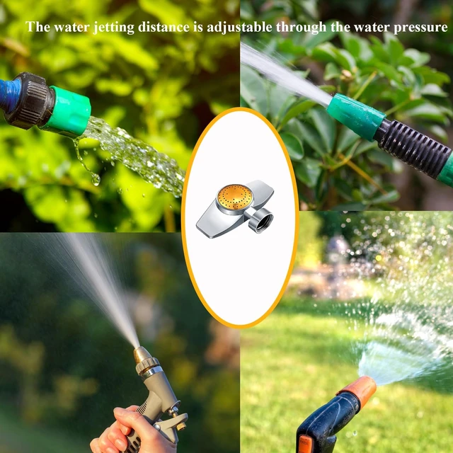 Alt view image 4 of 7 - 360 Degree Metal Spot Sprinkler,Small Sprinkler Garden for Small Areas | Lawn Sprinklers for Yard Circle Pattern with Gentle Water Flow Garden Watering (1, Yellow)