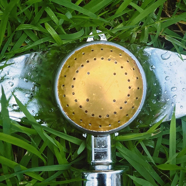 Alt view image 6 of 7 - 360 Degree Metal Spot Sprinkler,Small Sprinkler Garden for Small Areas | Lawn Sprinklers for Yard Circle Pattern with Gentle Water Flow Garden Watering (1, Yellow)
