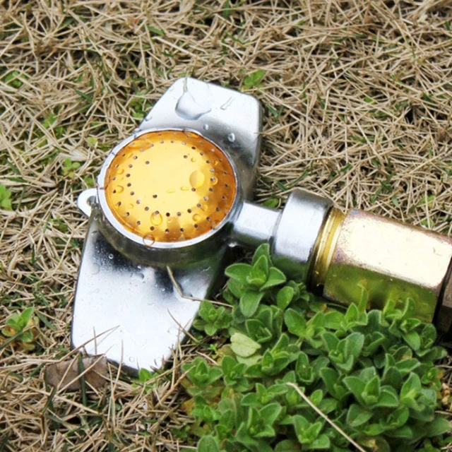 Alt view image 5 of 7 - 360 Degree Metal Spot Sprinkler,Small Sprinkler Garden for Small Areas | Lawn Sprinklers for Yard Circle Pattern with Gentle Water Flow Garden Watering (1, Yellow)
