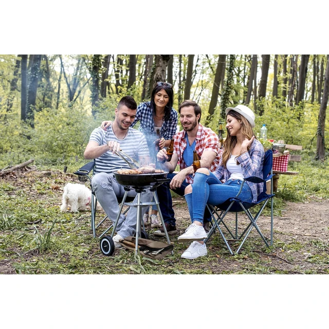 Alt view image 7 of 7 - 5pcs BBQ Grill Accessories Set - Stainless Steel Grilling Tools | Ergonomic Wooden Handle, Includes Spatula, Tongs, Knife, Fork & Carry Bag, BBQ Utensils Gifts Set for Men Dad