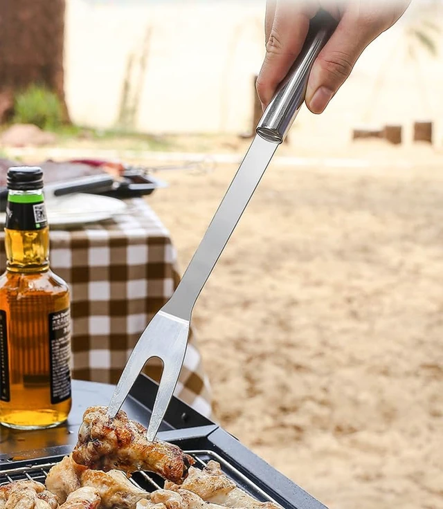 Alt view image 7 of 7 - BBQ Grill Tool Set BBQ Accessories, Stainless Steel Grill Tools Grilling Accessories Grill Set Barbecue Grill Accessories for Outdoor Grill, Grill Utensils Grilling Tools Grilling Gifts for Men (3PCS)
