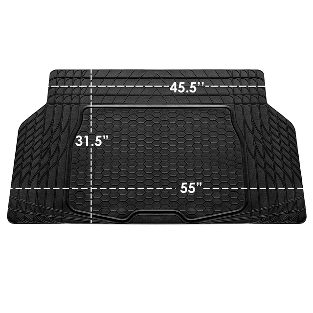 Alt view image 4 of 7 - ClimaProof Universal Cargo Mat All-Weather, Trimmable Trunk Mat (55" W x 31.5" D) Fits Most Cars, SUVs & Trucks Black