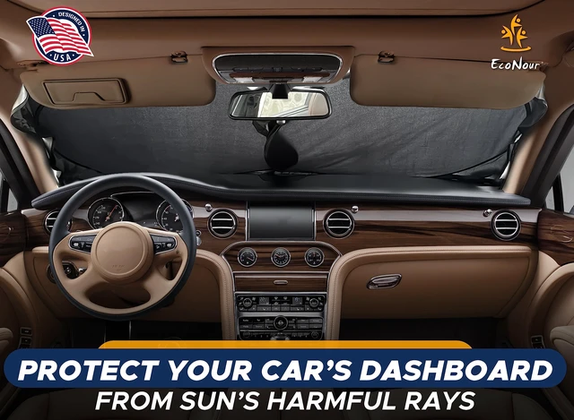 Alt view image 2 of 7 - Car Sun Shade for Windshield, Foldable Front Window Cover