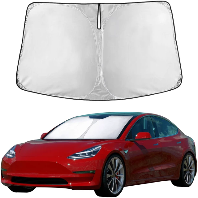 Main image of Windshield Sun Shade Compatible with Tesla Model 3 & Model Y