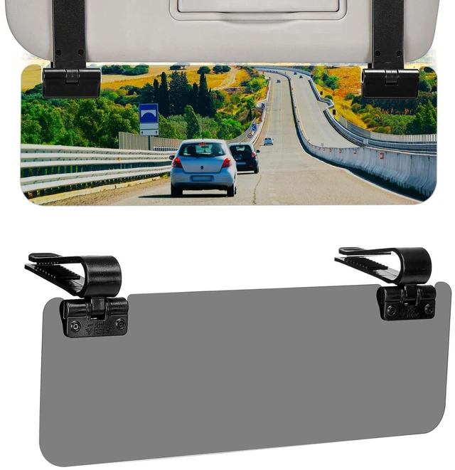 Main image of Sun Visor Extender for Cars, Polarized Sun Visor Extender Universal Sun Blocker UV400, Adjustable Visor Extension for Car Visor,Double-Clip,Anti Glare Stray Light