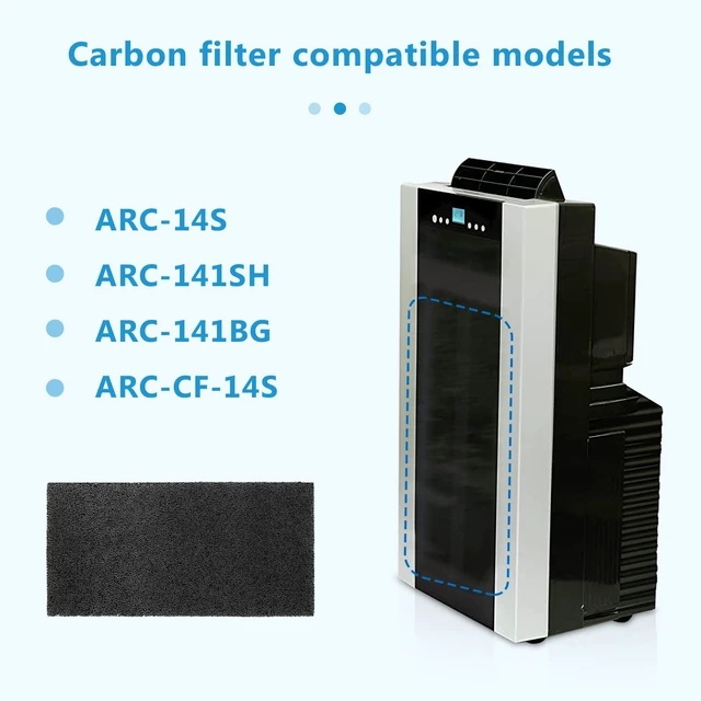 Alt view image 5 of 7 - ARC-14S Replacement Filters for Whynter Portable Air Conditioner (2 Pack) | Compatible with ARC-14SH, ARC-141BG, and ARC-143MX Portable Air Conditioners, No Cutting Needed, Replaces Old Filters