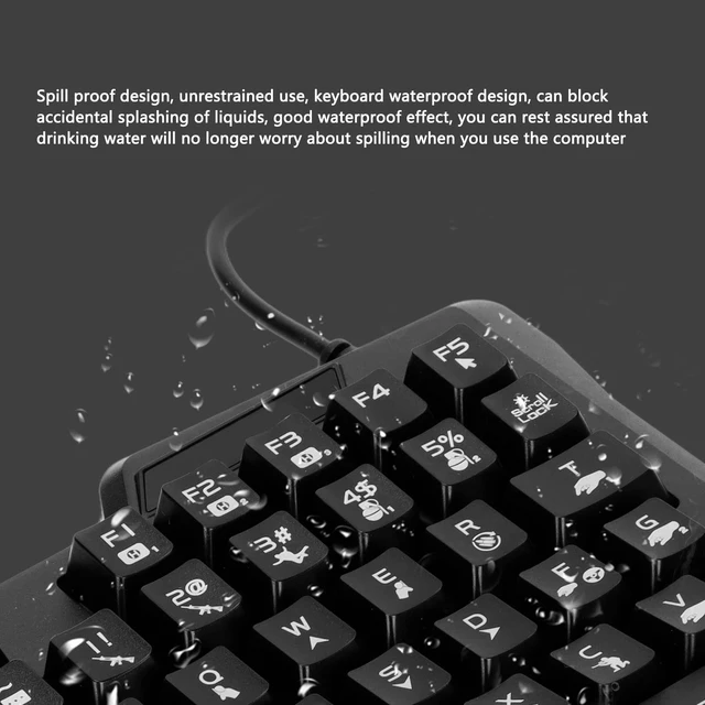 Alt view image 4 of 7 - One-Handed Gaming Keyboard, Wired RGB Mechanical Keyboard with 35 Keys, Ergonomic Palm Rest for PC Mobile