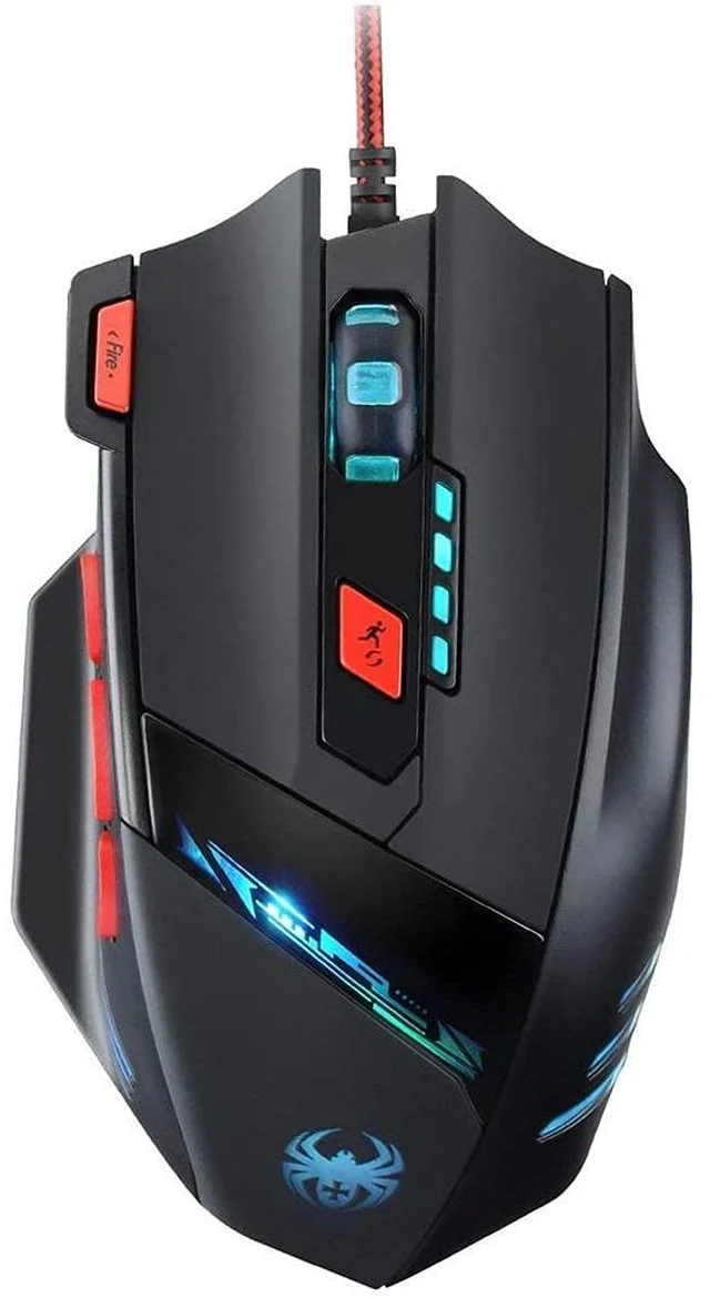 Main image of Gaming Mouse with 8 Programmable Buttons,9200DPI Optical Wired Ergonomic Mouse, USB Corded Computer Gaming Mice for PC, Laptop,Mac, Black