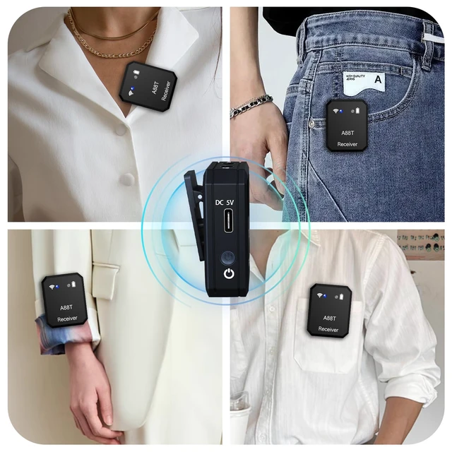 Alt view image 6 of 7 - Wireless in Ear Monitor System, 2.4GHz Wireless IEM System, in-Ear Monitoring for Studio, Band (A88T)