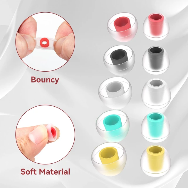 Alt view image 5 of 7 - 5 Pairs IEM Ear Tips for KZ ZS10 Pro in Ear Monitors, KBEAR 07 Silicone Earbuds Eartips for KZ ZAR CCA CRA Moondrop Chu CCZ Melody DC02 MC02 DC03 DC01-PRO KBEAR KS1 TANGZU Wan'er (Multicolor, 5 Sizes)
