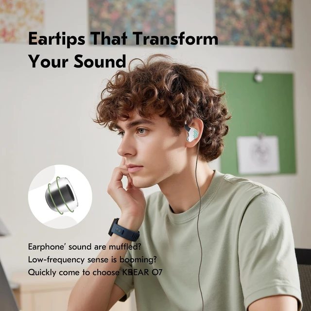 Alt view image 7 of 7 - 5 Pairs IEM Ear Tips for KZ ZS10 Pro in Ear Monitors, KBEAR 07 Silicone Earbuds Eartips for KZ ZAR CCA CRA Moondrop Chu CCZ Melody DC02 MC02 DC03 DC01-PRO KBEAR KS1 TANGZU Wan'er (Multicolor, 5 Sizes)