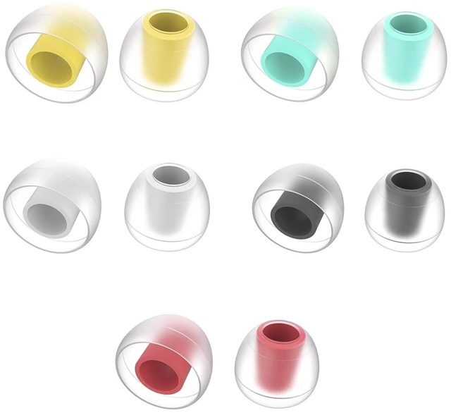 Main image of 5 Pairs IEM Ear Tips for KZ ZS10 Pro in Ear Monitors, KBEAR 07 Silicone Earbuds Eartips for KZ ZAR CCA CRA Moondrop Chu CCZ Melody DC02 MC02 DC03 DC01-PRO KBEAR KS1 TANGZU Wan'er (Multicolor, 5 Sizes)