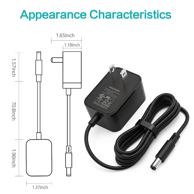 Alt view image 6 of 7 - 9V 2A Power Supply 9 Volts 2 Amps AC Adapter for 100mA-2000mA Electronics | 8 DC Tips, 18W Cord Charger for 300mA 400mA 500mA 600mA 700mA 800mA 900mA 1000mA 1500mA 2000mA Transformer, UL Listed, 6 Ft