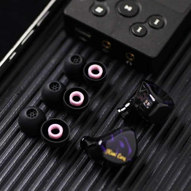 Alt view image 7 of 7 - Kiwi Ears Flex Anti-Earwax IEM Ear Tips, 3 Pairs, S/M/L Size Silicone Ear Plugs, Replacement HiFi Wired Earbud Eartips for KZ ZS10 Pro 2 SuperMix 4 Hype4 Astral Cadenza Belle, Black