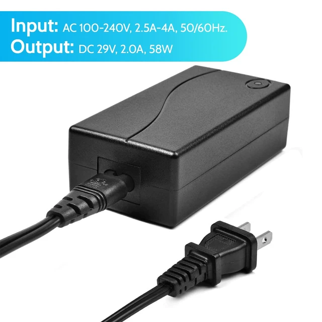 Alt view image 3 of 7 - Power Recliner Power Supply, Sopito 2-Pin AC/DC Adapter 100-240V 50/60hz | DC 29V 2A Switching Transformer, Compatible with Most Recliner/Lift Chair/Electric Sofa/Standing Desk, with 4ft Power Cord