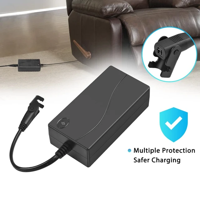 Alt view image 5 of 7 - Power Recliner Power Supply, Sopito 2-Pin AC/DC Adapter 100-240V 50/60hz | DC 29V 2A Switching Transformer, Compatible with Most Recliner/Lift Chair/Electric Sofa/Standing Desk, with 4ft Power Cord