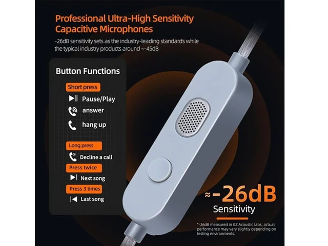 Alt view image 6 of 7 - Duonic in-Ear Monitor, Planar Magnetic + Dynamic Dual Driver IEM | Switch for Tuning, N52 Triple Magnets Planar Drive, HiFi Deep Bass Headphones Comfort-fit Noise Isolating IEM for Musician