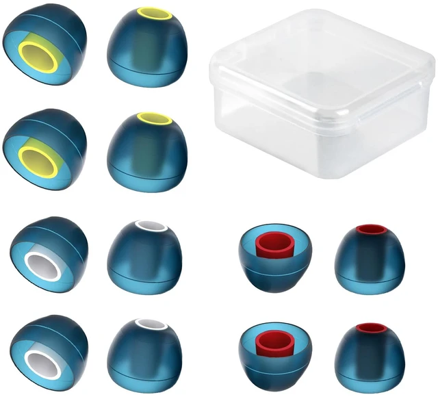 Main image of 6 Pairs KBEAR 08 IEM EarTips,IEM Ear Plugs,Replaceable Silicone Eartips,Optional S/M/L Size for in Ear Earphones for KZ ZST ZS10 PRO ZS10 PRO X AS10 ZSN PRO X ZS10 PRO2 Wired Headphone (6, S/M/L)