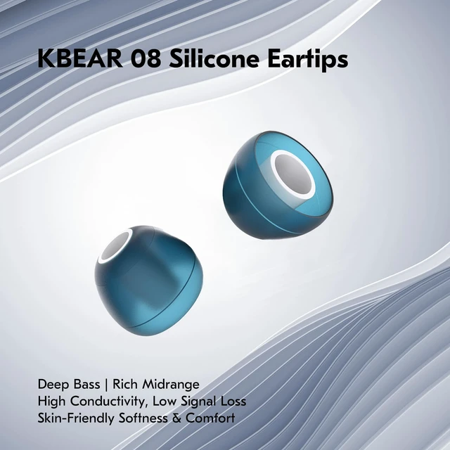 Alt view image 3 of 7 - 6 Pairs KBEAR 08 IEM EarTips,IEM Ear Plugs,Replaceable Silicone Eartips,Optional S/M/L Size for in Ear Earphones for KZ ZST ZS10 PRO ZS10 PRO X AS10 ZSN PRO X ZS10 PRO2 Wired Headphone (6, S/M/L)