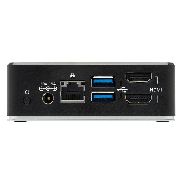 Alt view image 3 of 7 - Tripp Lite USB-C Docking Station, USB C Dock for Dual Display, Dual HDMI, USB 3.2 Gen 1, USB-A Hub, Gbe, 3.5 mm 85W PD Charging, Black (U442-DOCK20-B)