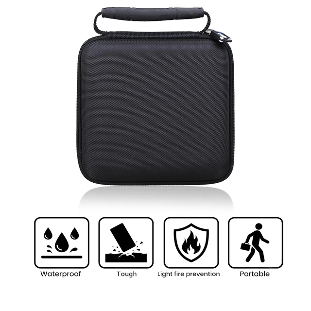 Alt view image 5 of 7 - Case for FiiO DM15 Portable Stereo CD Player - Hard Travel Protective Carrying Storage Bag, Box Only (Black)