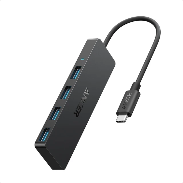 Main image of USB C Hub, USB Extender, 4-in-1 USB Splitter, Computer Accessories | Multiport adapter with 5Gbps Data Transfer for USB-C Port Laptop, PC, Desktop and More (Charging Not Supported)(USB-C, 0.7ft)
