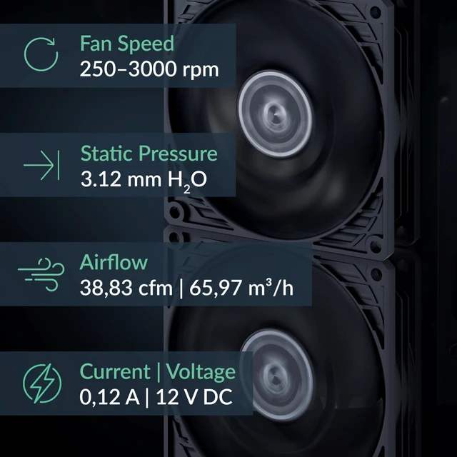 Alt view image 2 of 6 - P9 PWM PST - PC Fan, 92 mm PWM Case Fan with Cable Splitter,0dB Mode