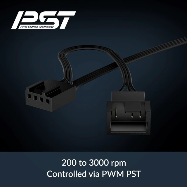 Alt view image 6 of 6 - P9 PWM PST - PC Fan, 92 mm PWM Case Fan with Cable Splitter,0dB Mode