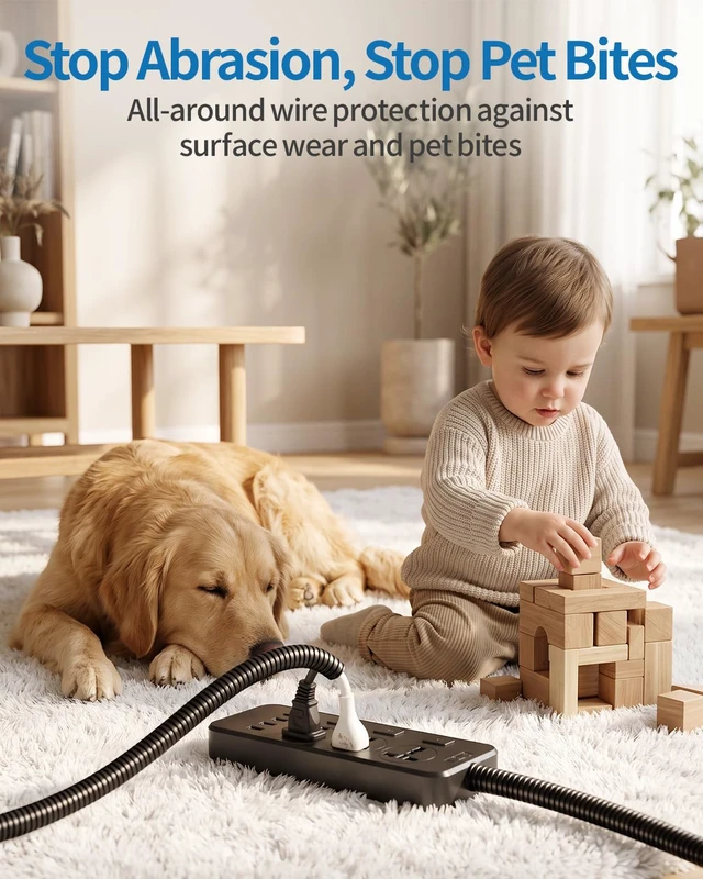 Alt view image 7 of 7 - 50ft - 1/2 inch Wire Loom Tubing, Split Cable Sleeves Black Wire Loom Automotive with Installation Tool, Flame Retardant Cord Protectors from Pets no Chew