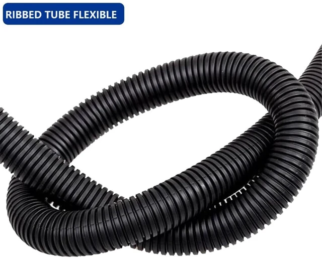 Alt view image 3 of 7 - 10 FT 1inch Split Wire Loom Tubing Wire Conduit,Flexible Wire Covers Cord Protectors,Cord Protectors from Pets,Black (1"-10ft)