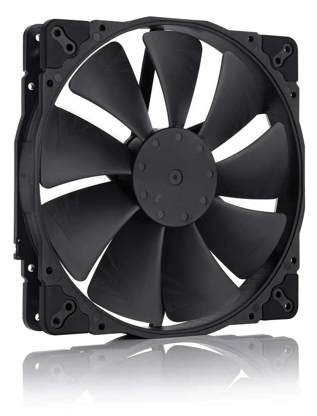 Alt view image 3 of 7 - NF-A20 PWM chromax.Black.swap, High-Performance Quiet Fan 200mm | High Airflow, Low Noise, 30mm Thick Fan, for PC and Electronics Cooling, Customisable Colour Pads, 800rpm 4-Pin PWM