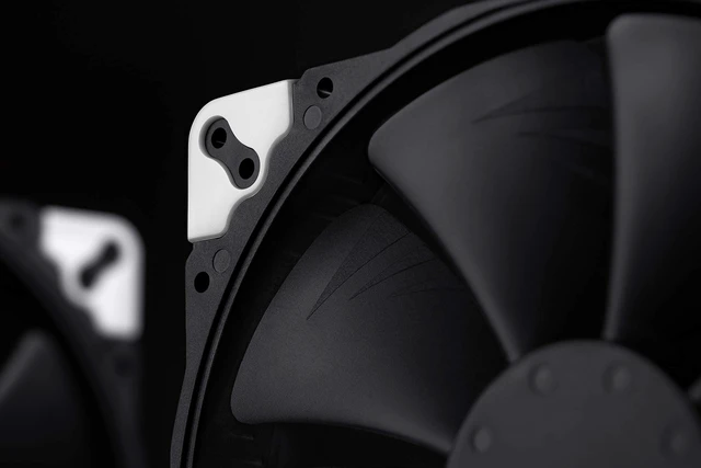 Alt view image 6 of 7 - NF-A20 PWM chromax.Black.swap, High-Performance Quiet Fan 200mm | High Airflow, Low Noise, 30mm Thick Fan, for PC and Electronics Cooling, Customisable Colour Pads, 800rpm 4-Pin PWM
