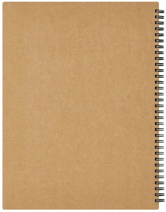 Alt view image 4 of 7 - Mnemosyne Spiral Notebook, 140 Pages, A4 8.27"x11.69", 5mm Dot Grid | Professional Black Cover, Dotted Paper, Twin-Wire Bound To Lay Flat, Perforated Pages, For School & Office, Made in Japan