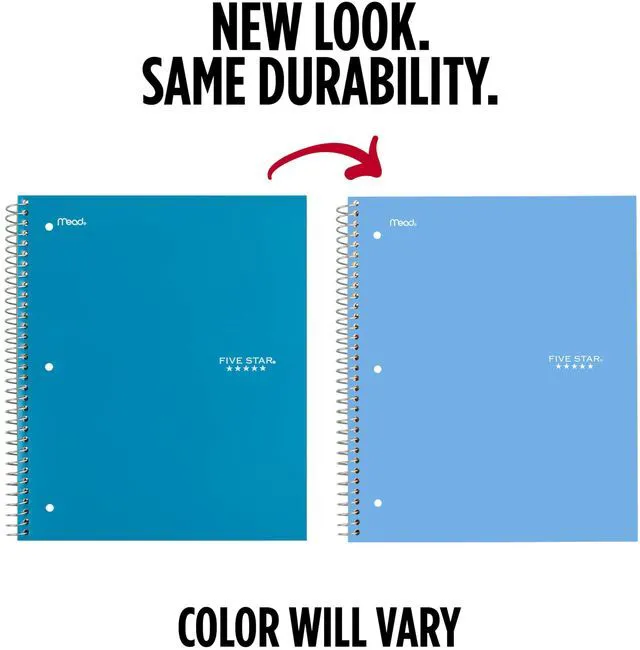 Alt view image 2 of 7 - Spiral Notebook + Study App, 1 Subject, Graph Ruled Paper, 8-1/2" x 11", 100 Sheets, Fights Ink Bleed, Water Resistant Cover, Tidewater Blue (06190AA4)