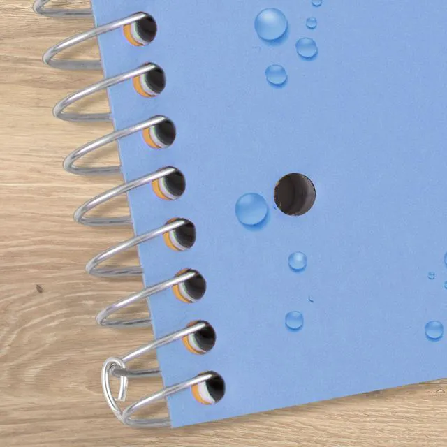 Alt view image 7 of 7 - Spiral Notebook + Study App, 1 Subject, Graph Ruled Paper, 8-1/2" x 11", 100 Sheets, Fights Ink Bleed, Water Resistant Cover, Tidewater Blue (06190AA4)