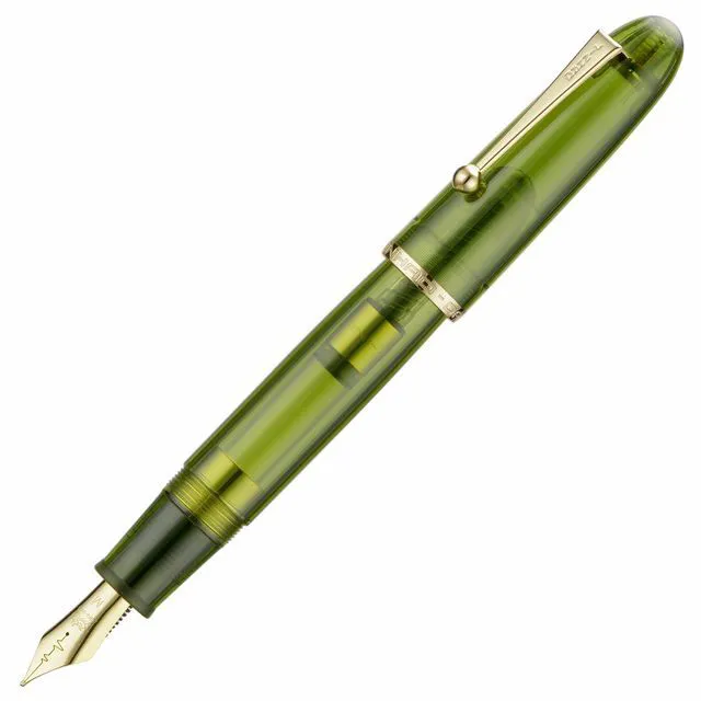 Alt view image 3 of 7 - Jinhao 9019 Fountain Pen Dadao Series Green Acrylic #8 Heartbeat Fine Nib Large Converter Smooth Writing Instrument